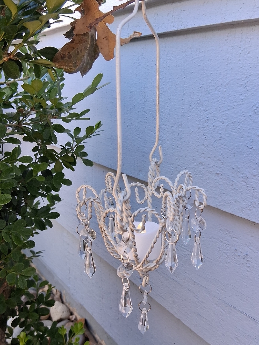 Mini Chandelier with Crystal Drops - Picture 2 of 8